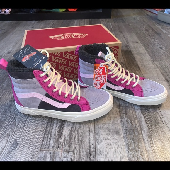 Vans Shoes Vans Sk8 Hi 46 Mte Dx Purple Pink Shoes Sneakers Poshmark Vans womens authentic checkerboard purple pink sneaker shoes size us 6.5 eu 36.5top rated seller. poshmark
